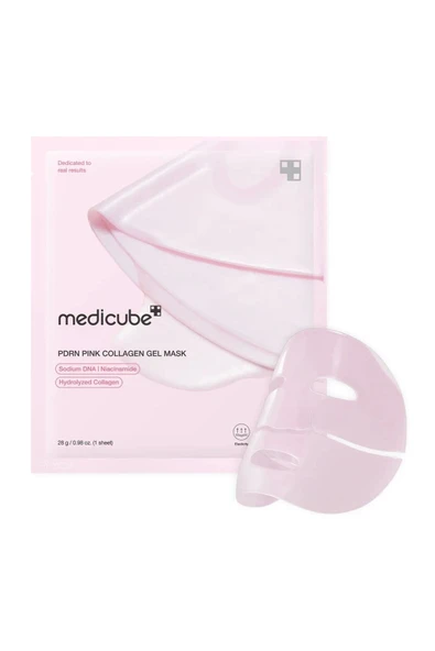 PDRN Pink Collagen Gel Mask - 48 Saat Elastikiyet Koruyucu ve Besleyici Kolajenli Jel Maske 28gr