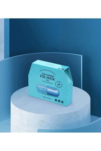 BANOBAGI Vita Cocktail Foil Mask Aqua ( Nemlendirici Folyo Maske) - 4