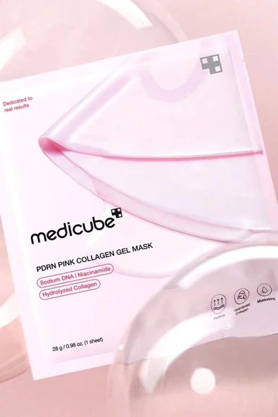PDRN Pink Collagen Gel Mask - 48 Saat Elastikiyet Koruyucu ve Besleyici Kolajenli Jel Maske 28gr - 3