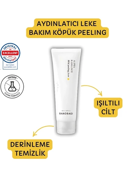 Banobagi Alpha Radiance Mild Peeling Foam ( Aydınlatıcı Leke Bakım Peeling)
