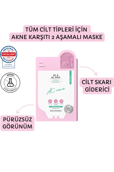 BANOBAGI DX Mask AC & AC Spot (Akne ve Skar karşıtı maske)