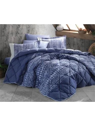 CLASY TEK KİŞİLİK RANFORCE YORGAN COZA V2 MAVİ - Resim 3