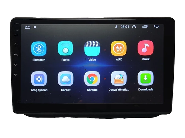 SKODA FABİA 2008/2014 9 İNÇ SİYAH 6-64 - Resim 2