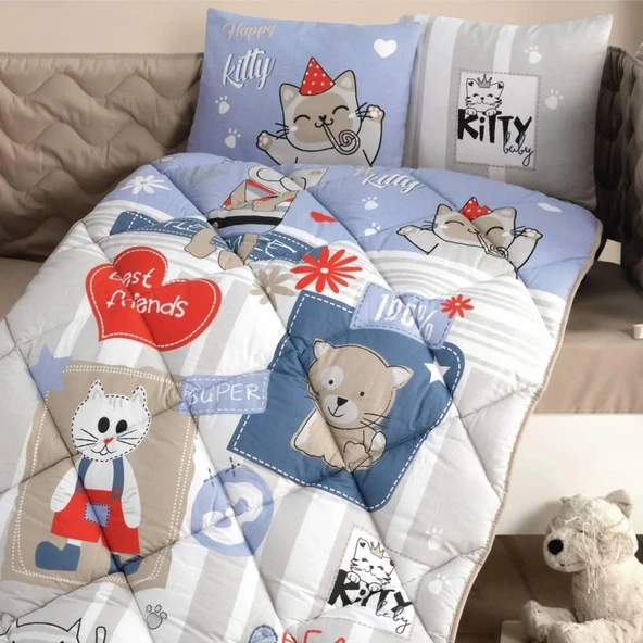 CLASY BEBEK UYKU SETİ KİTTY MAVİ - 3