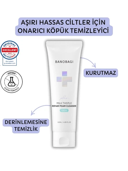 Banobagi Milk Thistle Repair Foam Cleanser ( Hassas Ciltler için Onarıcı Köpük Temizleyici)