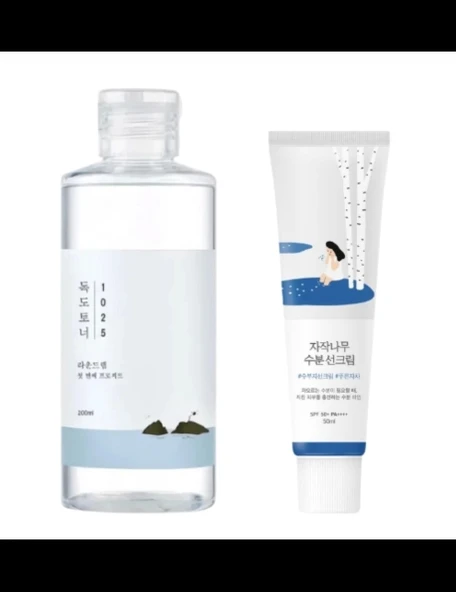 Round Lab 1025 Dokdo Toner + Birch Juice Moisturizing Sunscreen Set ( Tonik+Güneş Kremi Set) -GLOBALCARE- - 2