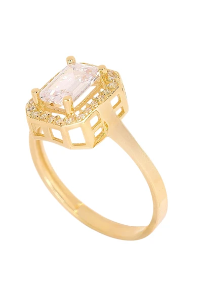 Cigold Taşlı Yüzük 14 Ayar Altın 2.34 Gr OA-C11501029036 - 2