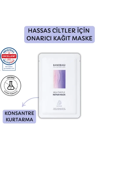 BANOBAGI Milk Thistle Repair Mask (Onarıcı kağıt maske)