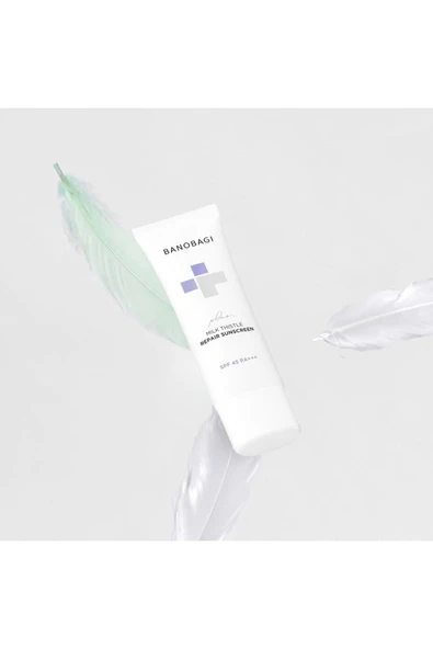 BANOBAGI MILK THISTLE REPAIR CICA SUNSCREEN PLUS SPF45 PA++ ( Beyazlık Bırakmayan Onarıcı Güneş Kremi) - 3
