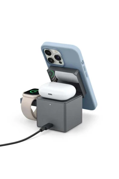 Anker Cube Y1811 3in1 MagSafe Kablosuz Hızlı Şarj Aleti Teşhir - 2