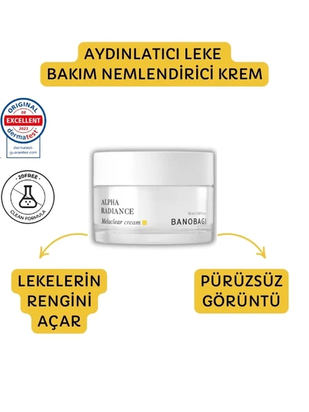 Banobagi Alpha Radiance Melaclear Cream ( Aydınlatıcı Leke Bakım Nemlendirici Krem)