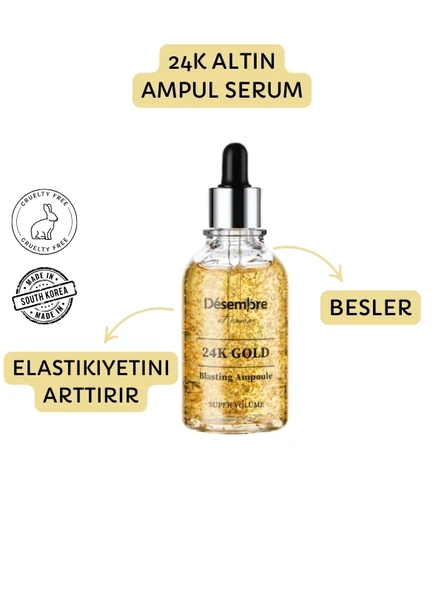 24K Gold Blasting Ampoule ( Elastikiyet ve Parlaklık Sağlayan Serum)