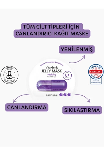 Vita Genic Jelly Mask Vitalizing (Canlandırıcı ve Sıkılaştırıcı Maske)