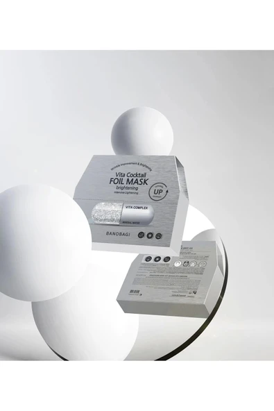 BANOBAGI Vita Cocktail Foil Mask Brightening ( Cilt tonu eşitleyen ve aydınlacı pamuk maske) - 5