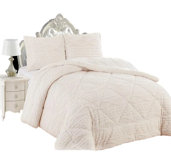 COMFORT YORGAN SETİ ÇİFT KİŞİLİK IVY KREM
