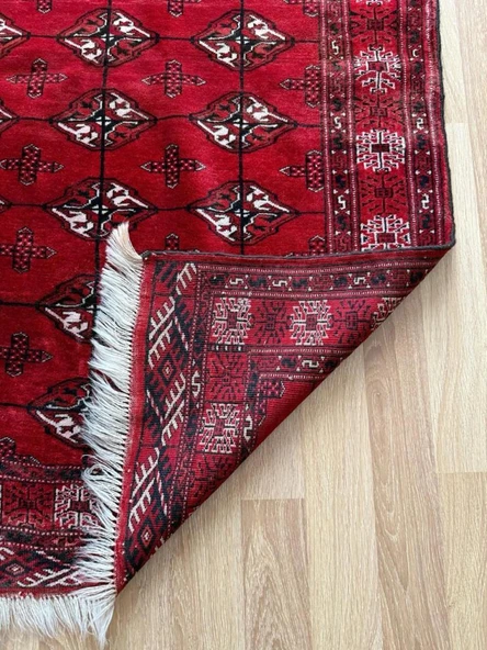 110x153 cm El Dokuma Afgan Kilimi, Canlı Renkler, Vintage Yün Halı, Oturma Odası ve Yatak Odası için Dekoratif Halı - 9