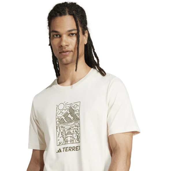 Adidas JN4267 Wild Erkek Spor Tişört - Resim 4