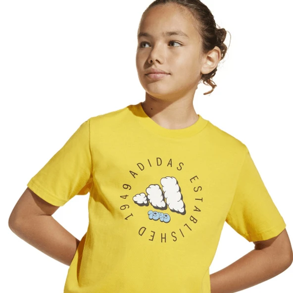 Adidas JI6688 J Fun Çocuk Spor Tişört - Resim 4