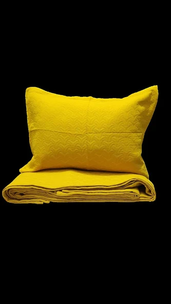 BAHAR DROP ÇİFT KİŞİLİK YATAK ÖRTÜSÜ HARDAL - Resim 2