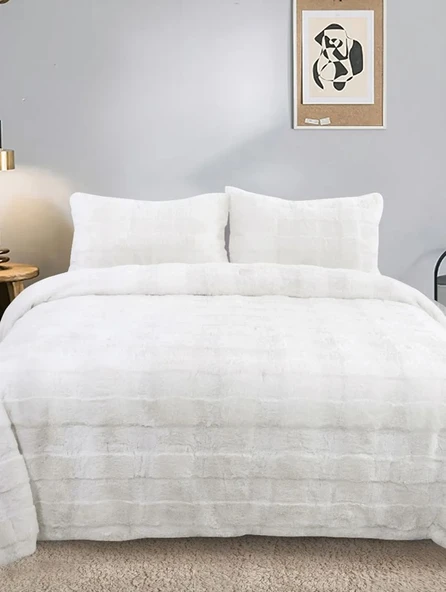 SONNİA ÇİFT KİŞİLİK YATAK ÖRTÜSÜ KREM - Resim 3