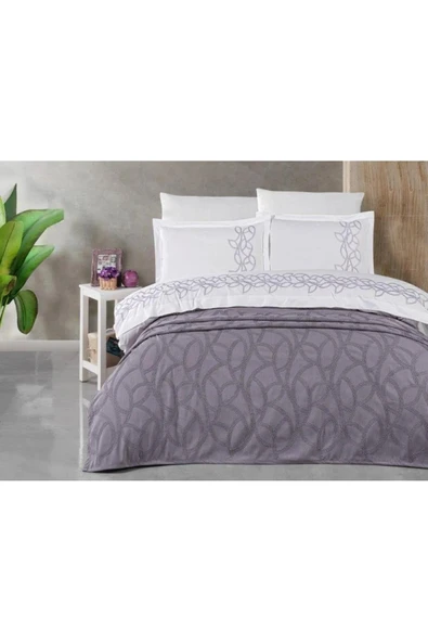 ECOSSE LİVELLO YATAK ÖRTÜSÜ SETİ BELLA LAVENDER - Resim 2