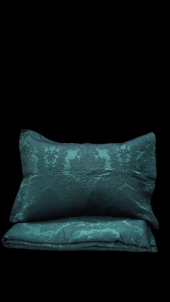 RÜYA ÇİFT KİŞİLİK PİKE YATAK ÖRTÜSÜ ZÜMRÜT - Resim 2