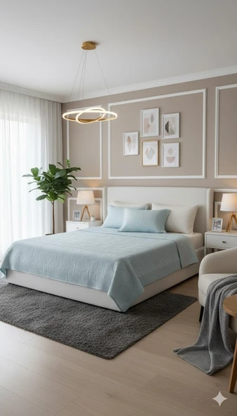 BAHAR DROP ÇİFT KİŞİLİK YATAK ÖRTÜSÜ MİNT ürün görseli