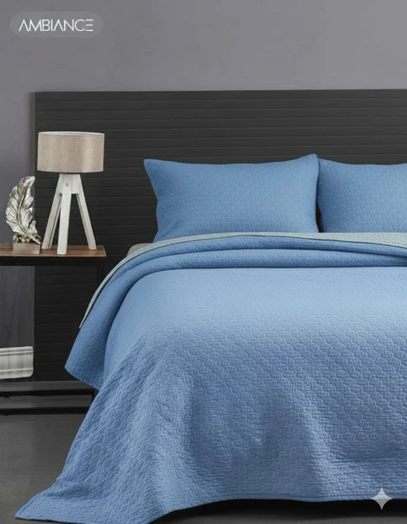 CEYLİNE STONEWASHED YATAK ÖRTÜSÜ ÇK AMBİANCE AKDENİZ MAVİSİ ürün görseli