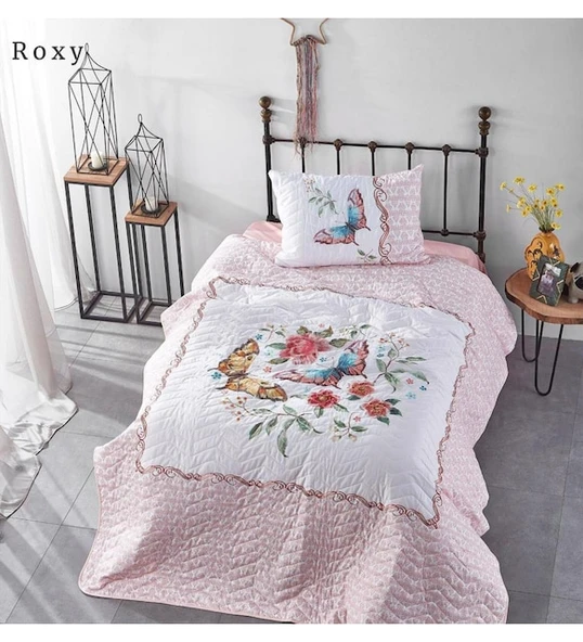 CLUP COTTON TEK KİŞİLİK YATAK ÖRTÜSÜ BASKILI ROXY - 6