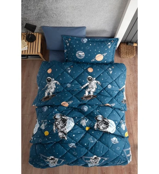 CLASY TEK KİŞİLİK RANFORCE YORGAN GALAXY - Resim 3