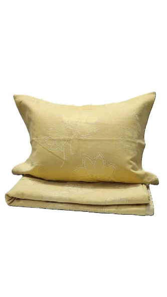 RÜYA ÇİFT KİŞİLİK PİKE YATAK ÖRTÜSÜ ÇİÇEK ALTIN - Resim 3