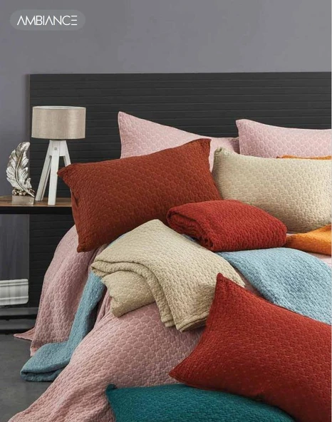 CEYLİNE STONEWASHED YATAK ÖRTÜSÜ ÇK AMBİANCE AKDENİZ MAVİSİ - Resim 2