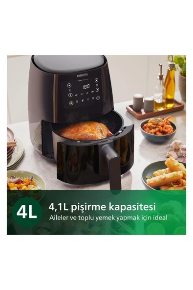 Philips Airfryer 3000 Serisi HD9243/90 L 4.1 lt Yağsız Fritöz - Resim 5