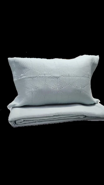 BAHAR DROP ÇİFT KİŞİLİK YATAK ÖRTÜSÜ MİNT - Resim 2