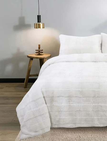 SONNİA ÇİFT KİŞİLİK YATAK ÖRTÜSÜ KREM - Resim 2