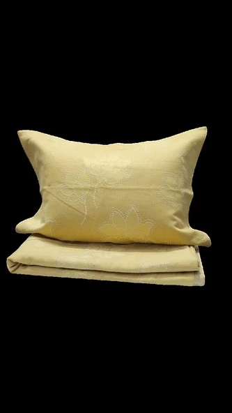 DROP ÇİFT KİŞİLİK PİKE YATAK ÖRTÜSÜ HARDAL - Resim 2