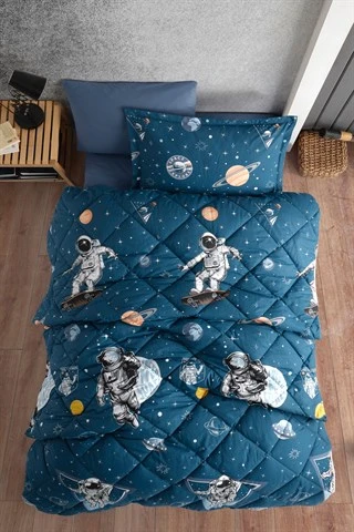 CLASY TEK KİŞİLİK RANFORCE YORGAN GALAXY - Resim 2