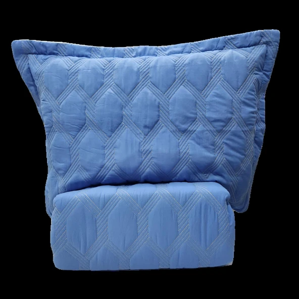 VNL STAR ÇİFT KİŞİLİK YATAK ÖRTÜSÜ İNDİGO - Resim 3