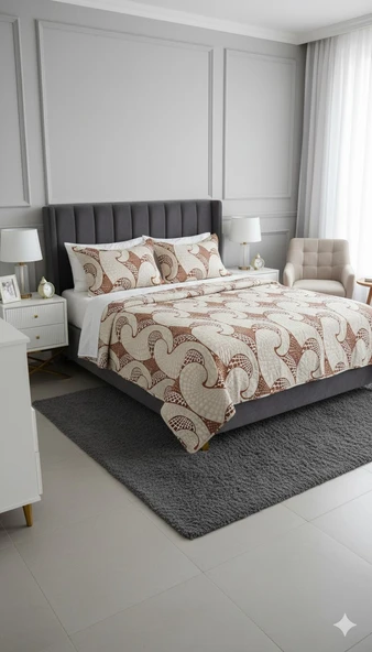 RÜYA TEK KİŞİLİK PİKE YATAK ÖRTÜSÜ ŞALDÜNYA TARÇIN ürün görseli