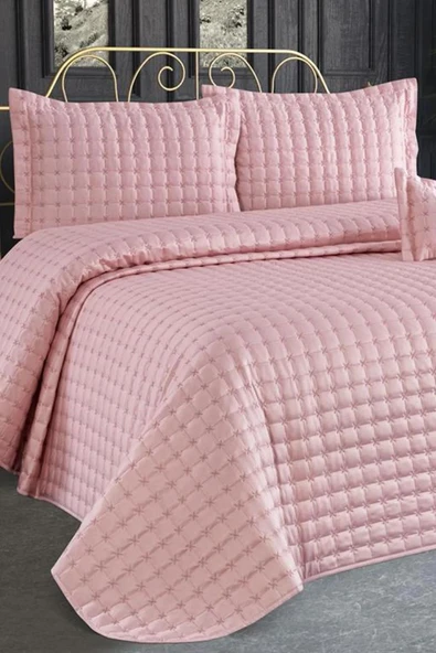 WALLS YATAK ÖRTÜSÜ NAKIŞLI ÇİFT KİŞİLİK TOLEDO PEMBE - 2