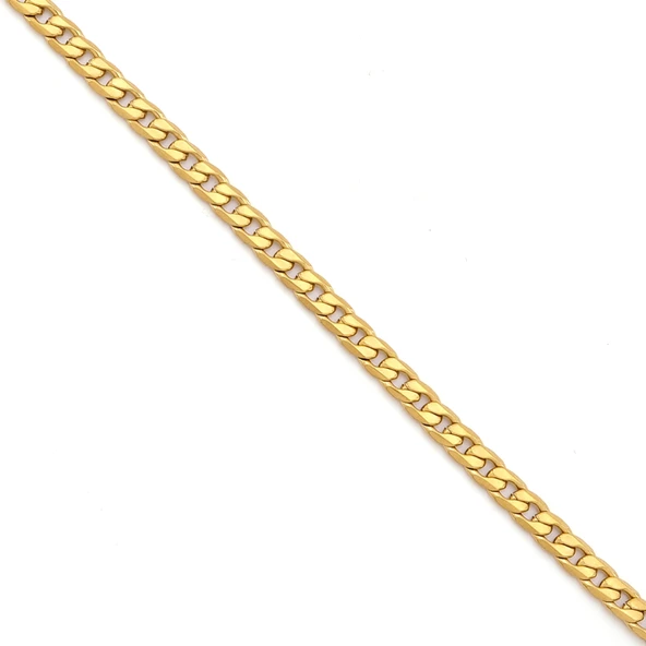 Çelik Bileklik Altın Kaplama Erkek Figaro Model-EBLK-517 - Resim 3