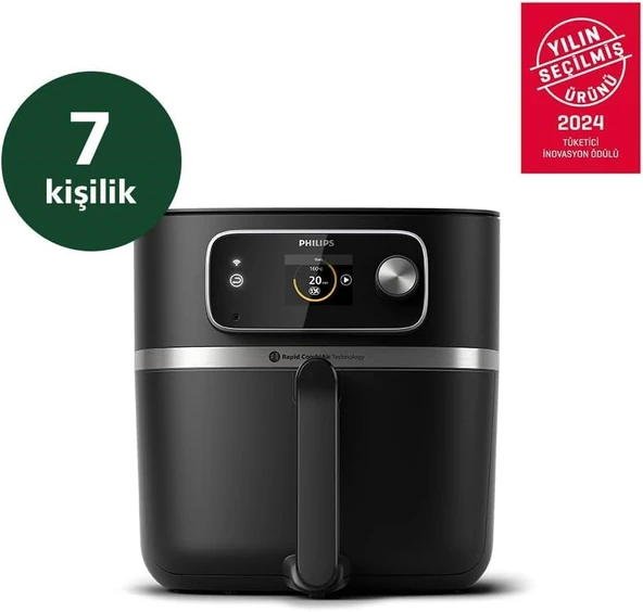 Philips Airfryer 7000 Serisi HD9880/90 Combi XXL Connected 8.3 lt Yağsız Fritöz - 2