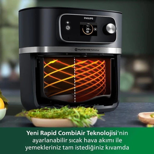 Philips Airfryer 7000 Serisi HD9880/90 Combi XXL Connected 8.3 lt Yağsız Fritöz - 5