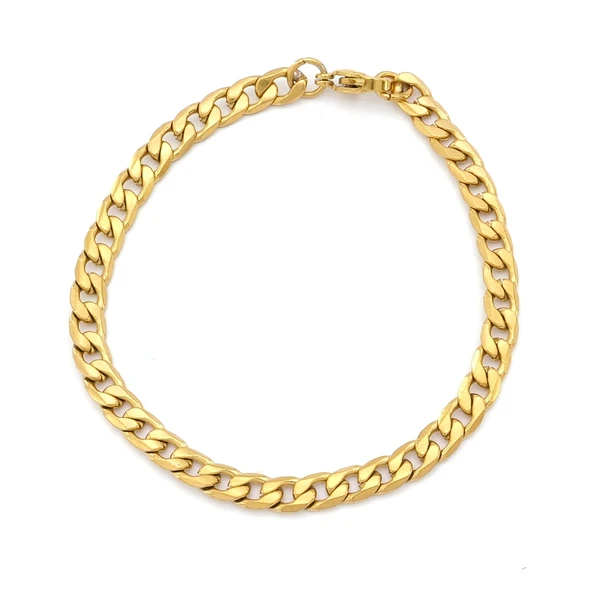 Çelik Bileklik Altın Kaplama Erkek Figaro Model-EBLK-517 ürün görseli