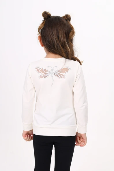 Toontoy Kız Çocuk Yusufcuk Nakışlı Tişört - Resim 12