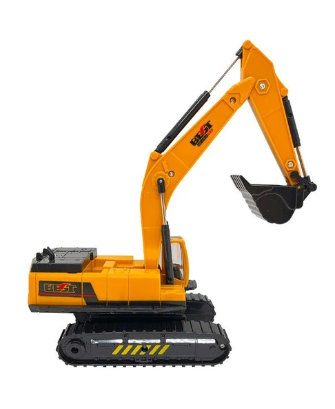 Oyuncak İş Makinaları Ekskavatör Paletli Vinç Kule Vinç 3 lü Metal Set - 8