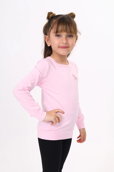 Toontoy Kız Çocuk Yusufcuk Nakışlı Tişört - Resim 7