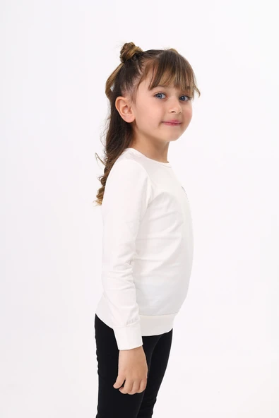 Toontoy Kız Çocuk Yusufcuk Nakışlı Tişört - Resim 11