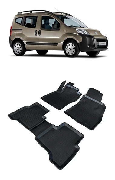 Citroen Nemo 2007 ve Sonrası 3d Havuzlu Araca Özel Paspas Takımı