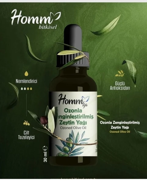 Homm Life Ozonla Zenginleştirilmiş Zeytinyağı 30 ML